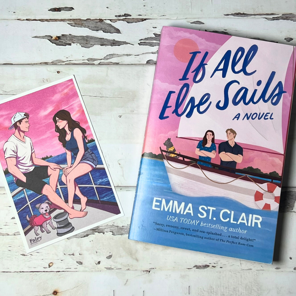 If All Else Sails - Book and Character Art Pairing