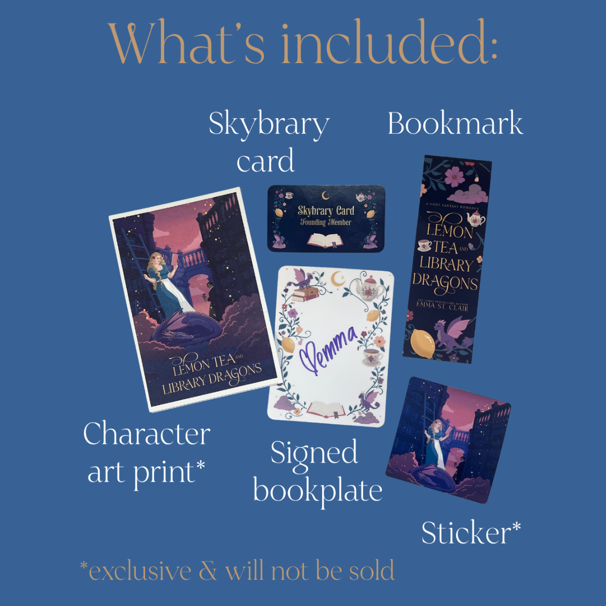 Signed Paperback PREORDER - Lemon Tea and Library Dragons