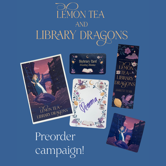Signed Paperback PREORDER - Lemon Tea and Library Dragons