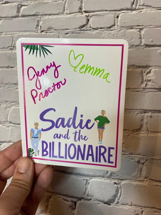 Signed Bookplate - Sadie and the Bad Boy Billionaire