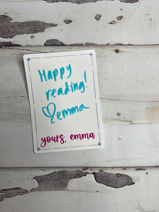 Bookplate - Yours, Emma