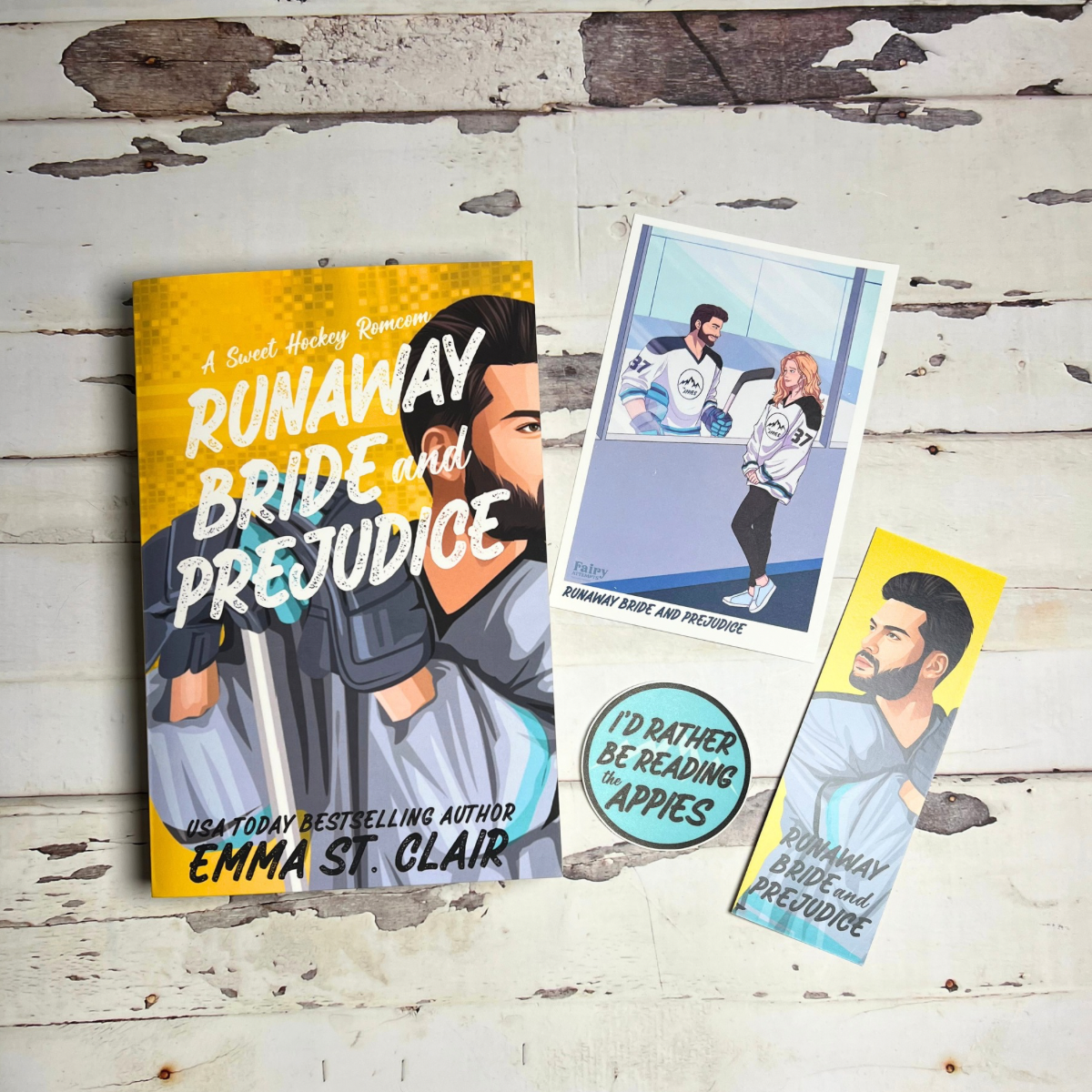 Runaway Bride and Prejudice - Book and Swag Pairing